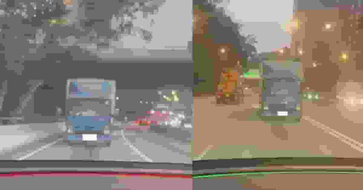 港女坐私家車抬頭驚見貨車車頭迎面而來 真相其實係咁!網民質疑未掛一樣嘢