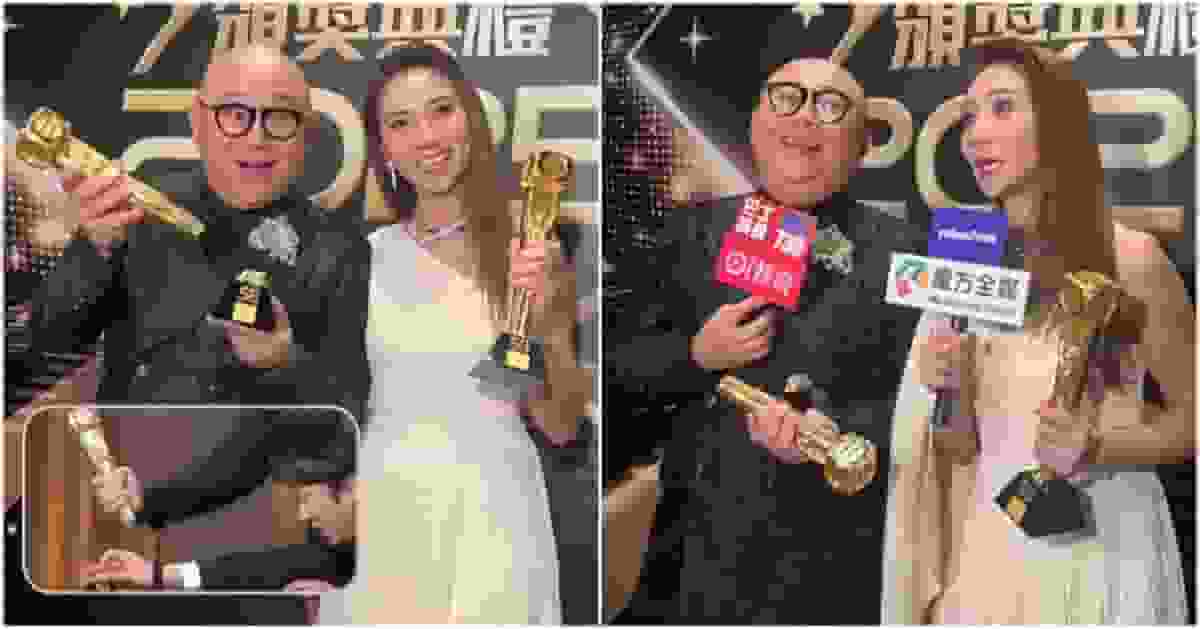 TVB頒獎禮2025|阿Bob蝦碌扑爆「最佳男主持」獎座 誓言幫陳庭欣覓男友:身家20億起跳