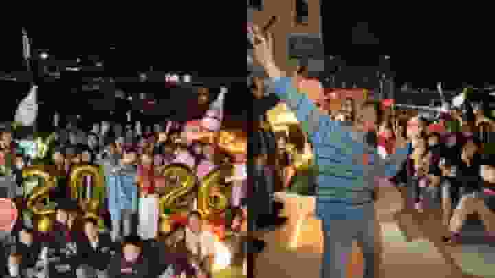 林奕匡偕黃妍亮相跨年慶典 以歌聲與鳴炮迎接2026年