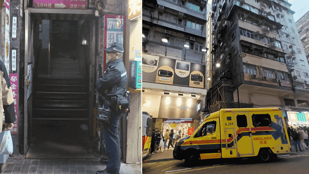 旺角建興大廈鳳姐遇劫 男賊扮嫖客叉頸搶千元