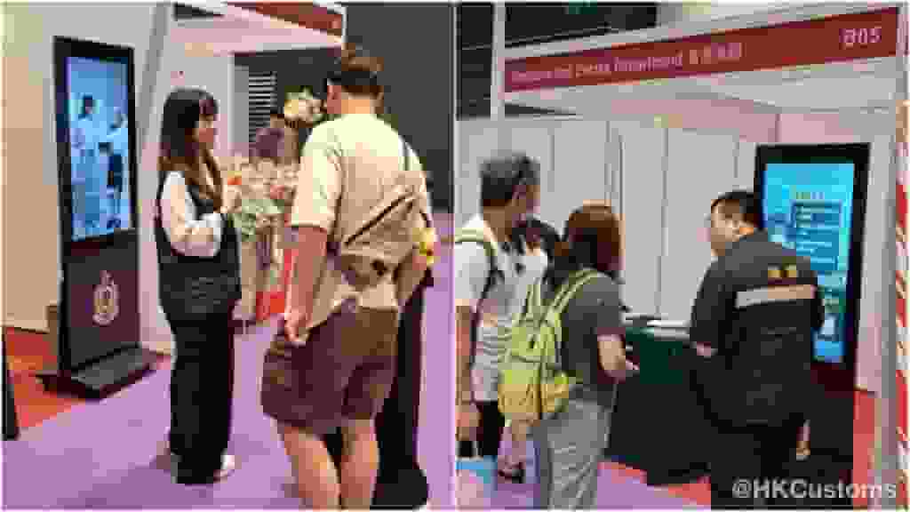 海關宣傳隊現身灣仔婚展 提醒市民預繳消費須謹慎