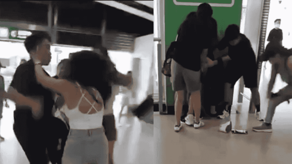 火炭站MMA|背心熱褲女遇前度拖新歡 火遮眼大混戰打到鞋都甩