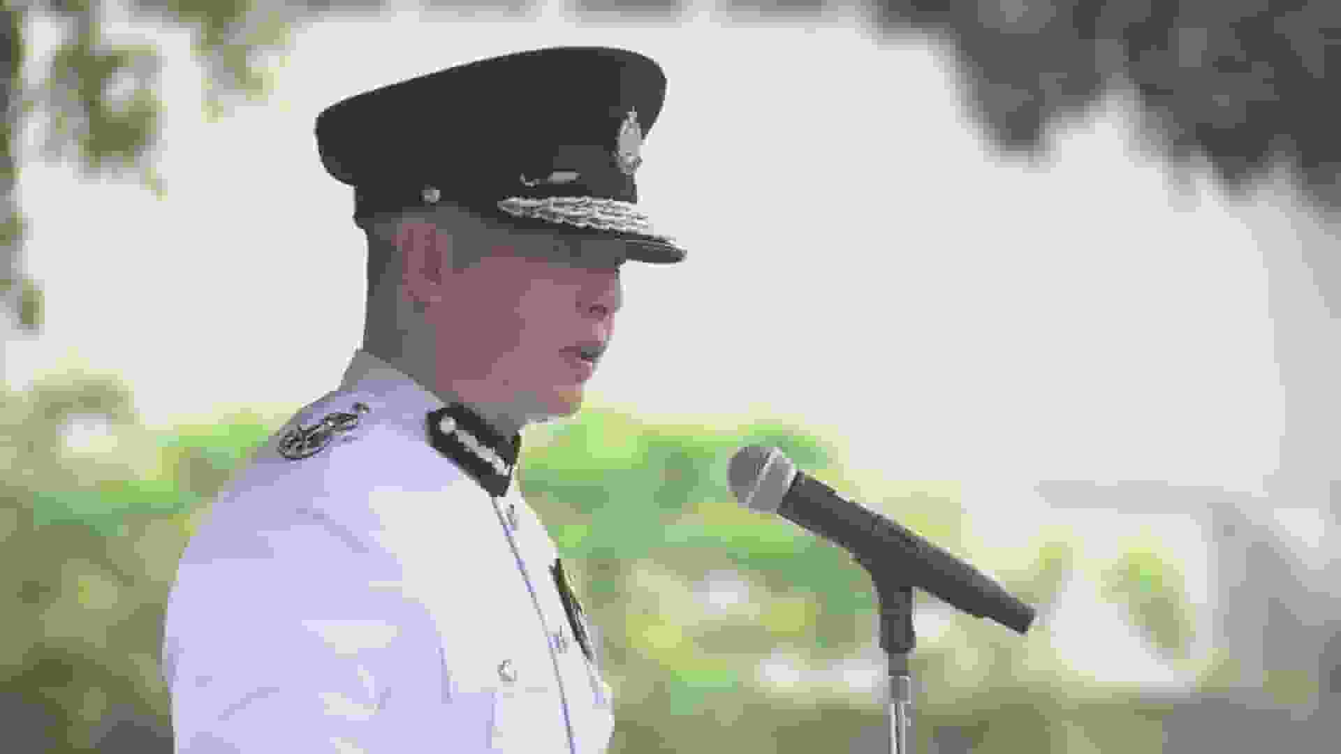 警察學院舉行結業會操 周一鳴任處長後首度擔任檢閱官