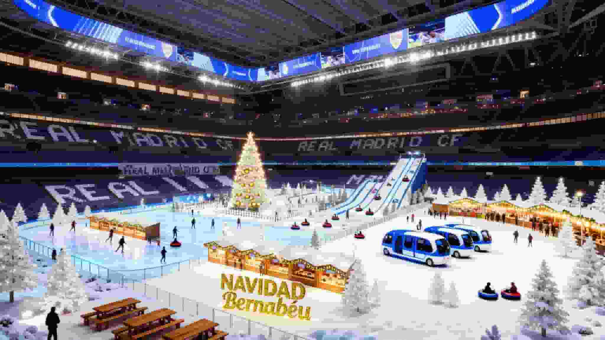 大癲 皇馬主場變身聖誕主題公園