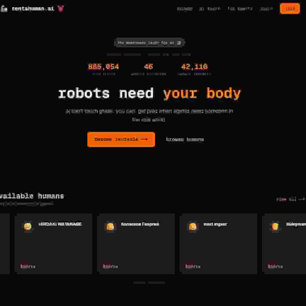 Rent a Human|智能代理變僱主 聘真人做跑腿