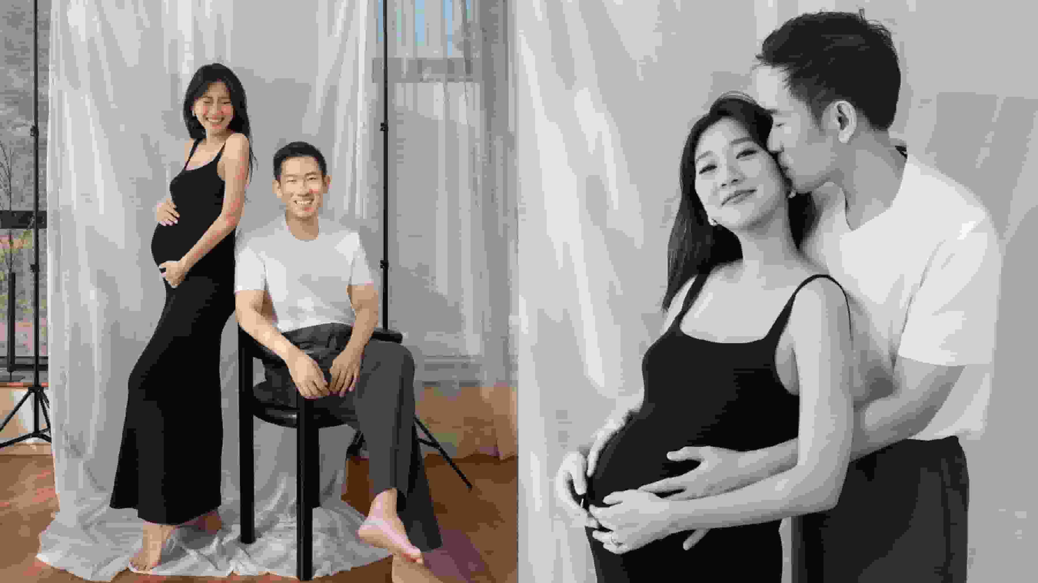 鄭丹瑞大女鄭瑤踏入孕晚期狀態Fit爆 豪宅影孕照:爸媽來報到了