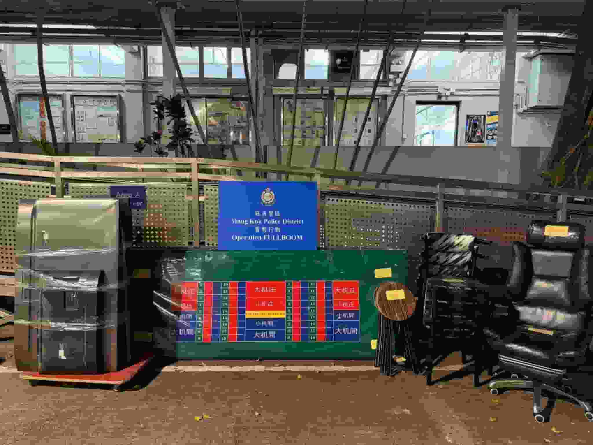 警搗旺角非法賭檔拘12人 最老賭客86歲 檢獲1.2萬元現金