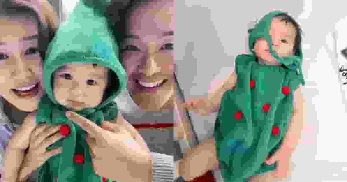 黃翠如蕭正楠首一家三口過聖誕 簫哈哈化身小聖誕樹勁可愛