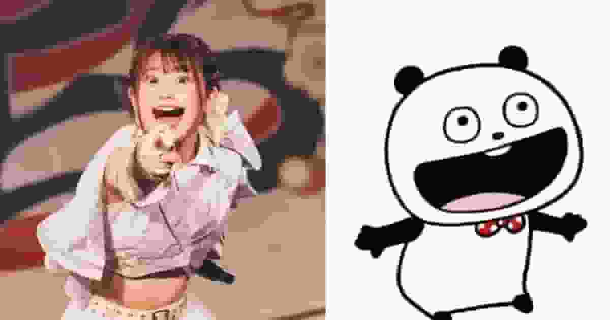 日女團成員舞台上雙眼圓睜張大嘴 神還原漫畫角色「開心熊貓」