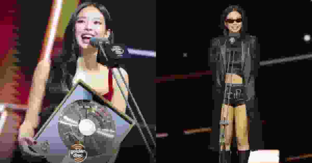 Jennie橫掃金唱片成為四冠王 壓軸舞台女王氣場征服全場