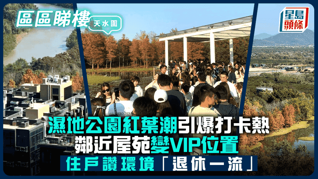 濕地公園紅葉潮引爆打卡熱 鄰近屋苑變VIP位置 住戶讚環境「退休一流」|區區睇樓