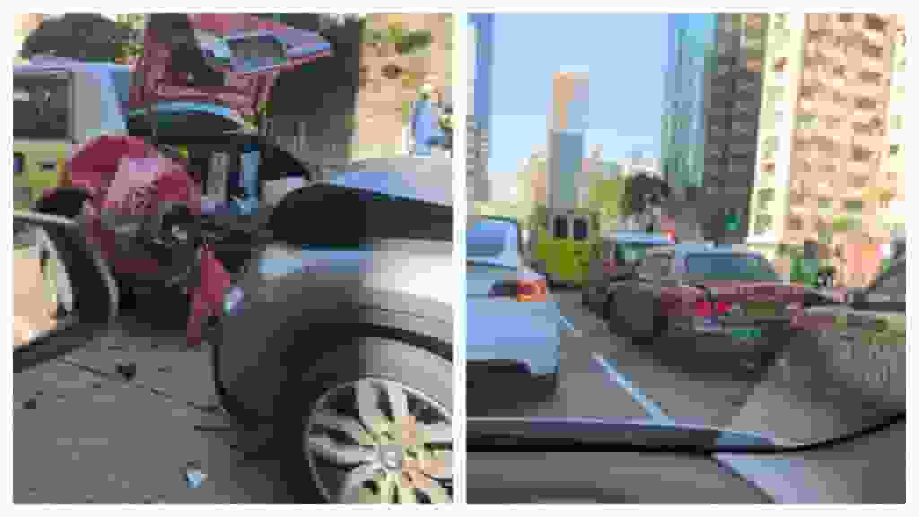 何文田3的士與寶馬相撞 釀5人受傷