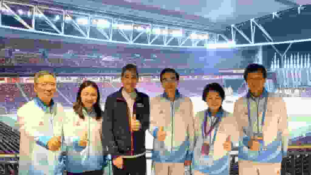 中國殘疾人聯合會代表團訪啟德體育園 主席程凱讚場館設施達世界級水平 助推動殘疾人體育運動發展