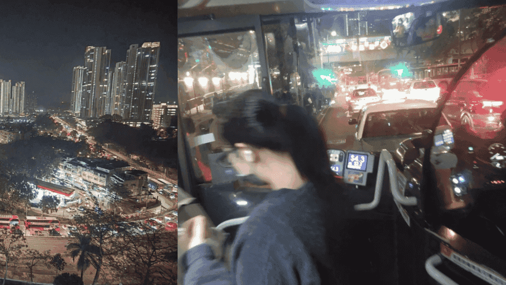 上水疑因連環車禍一度塞爆 網民鼓噪:塞到完全唔識郁