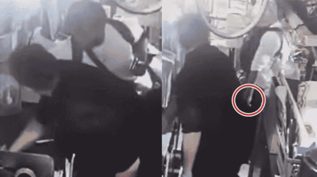 屯門開槍.有片|疑犯潛入DONKI廚房取刀行兇 無視職員一臉木然離開