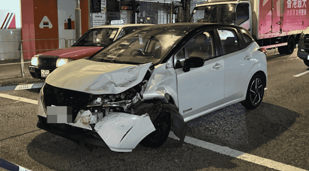 石硤尾毒品快餐車撞的士後續上路 遇警截查司機棄車逃走被捕