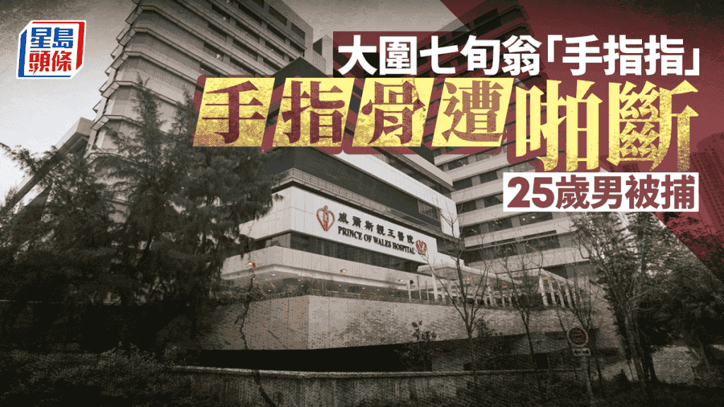 大圍老翁遭摺疊車仔撞 「手指指」爆爭執 指骨遭啪斷 25歲青年被捕